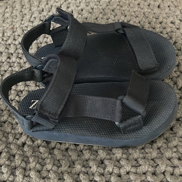 Zara Kids Boys Hook and Loop Sandals Blue - Picture 2 of 3
